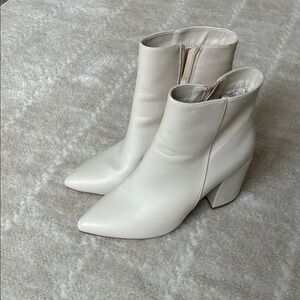 Sugar Cream Ankle Booties